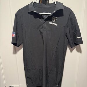 NFL Black Nike Dri-FIT Las Vegas Raiders Polo small and large